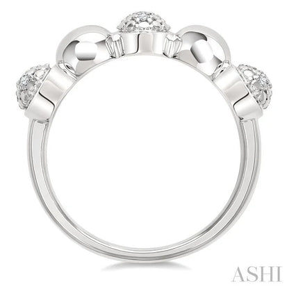Bead Bijoux Silver Bold Diamond Fashion Ring