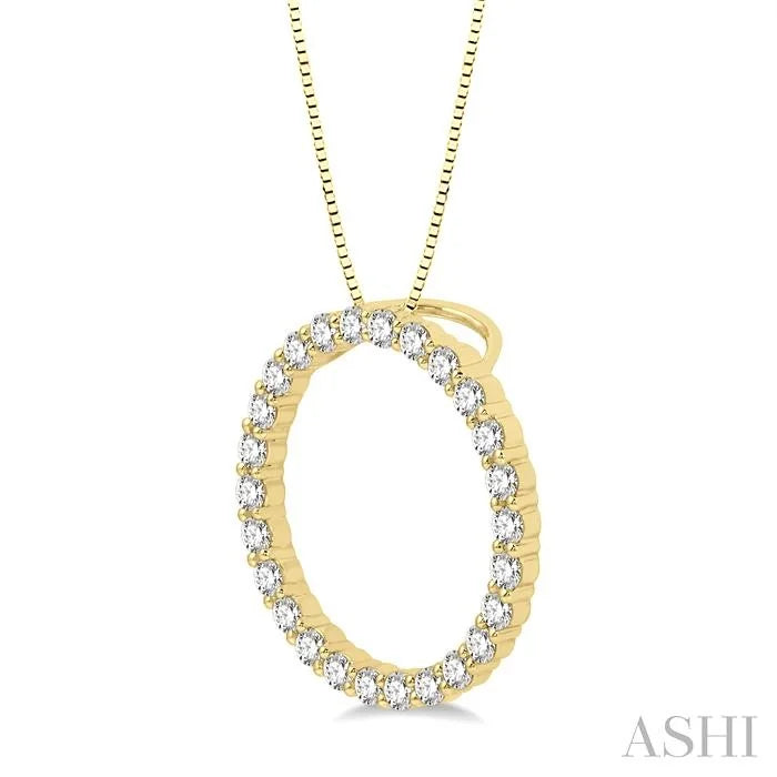 Circle Diamond Pendant