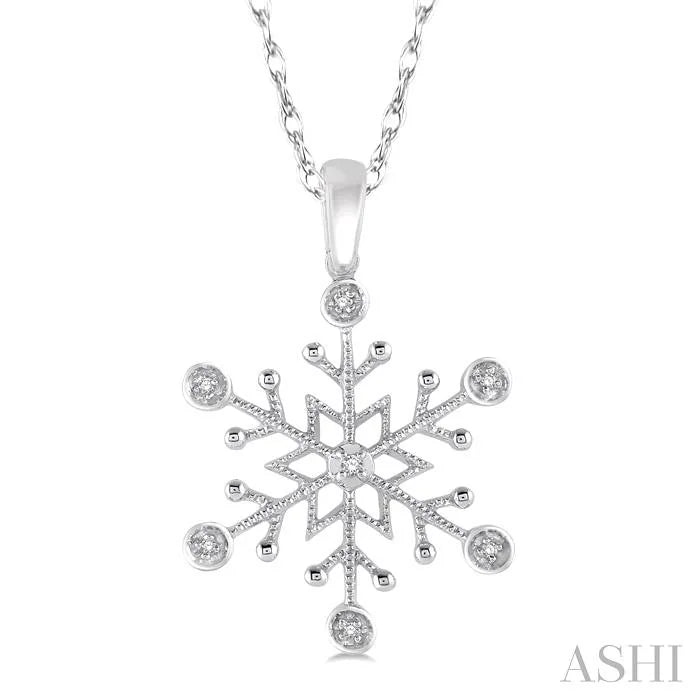 Snowflake Diamond Fashion Pendant