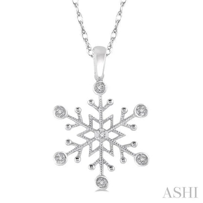Snowflake Diamond Fashion Pendant