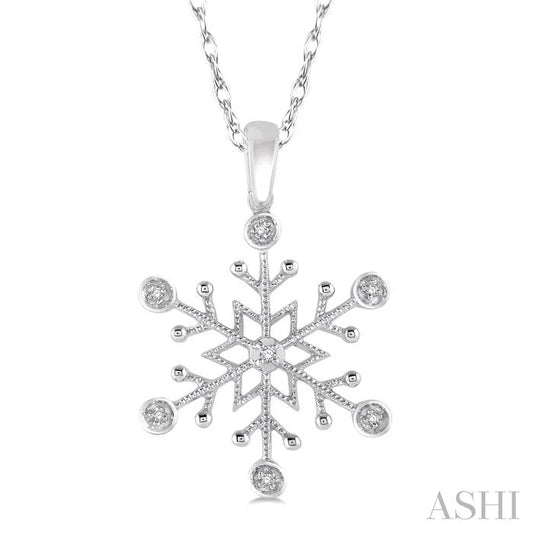 Snowflake Diamond Fashion Pendant