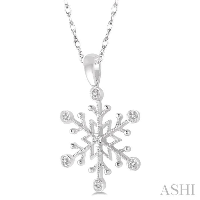 Snowflake Diamond Fashion Pendant