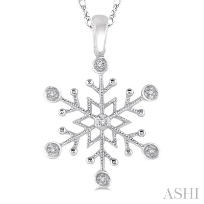 Snowflake Diamond Fashion Pendant