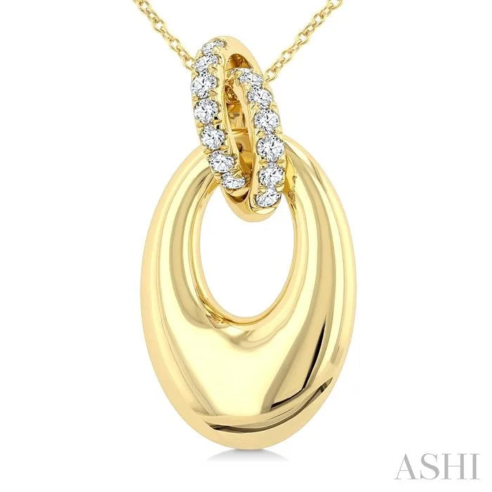 Aeris Gold Interlock Diamond Fashion Pendant