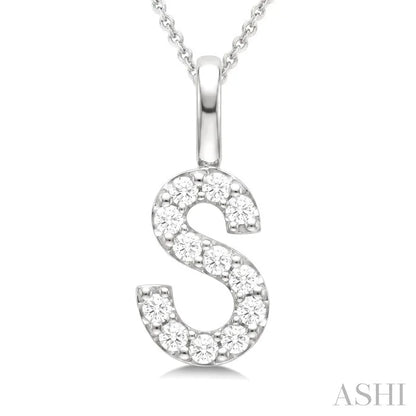 Classic 'S' Initial Diamond Pendant