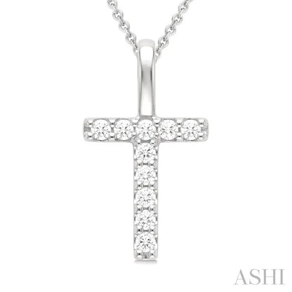 Classic 'T' Initial Diamond Pendant
