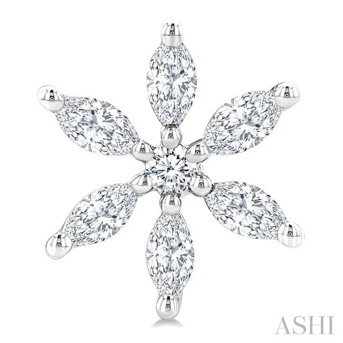 Floral Diamond Fashion Earrings