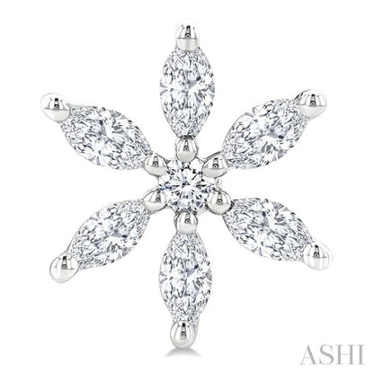 Floral Diamond Fashion Earrings