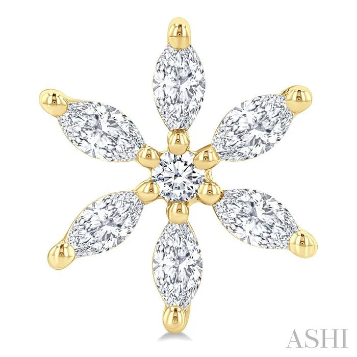 Floral Diamond Fashion Earrings