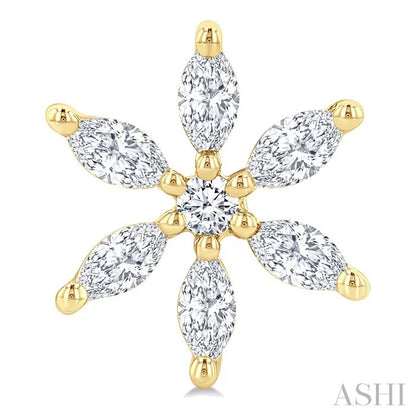 Floral Diamond Fashion Earrings