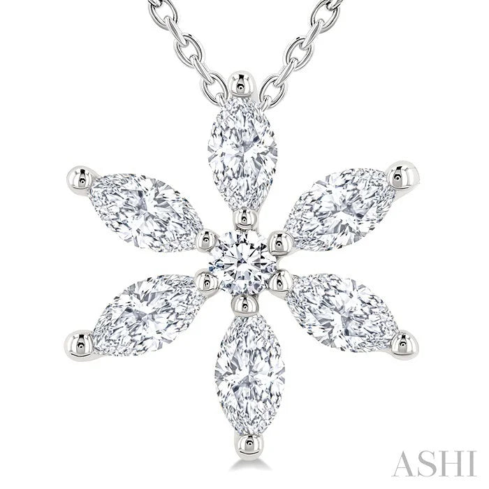 Floral Diamond Fashion Pendant