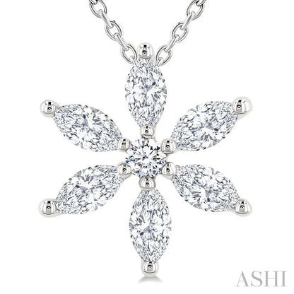 Floral Diamond Fashion Pendant