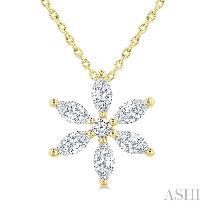Floral Diamond Fashion Pendant