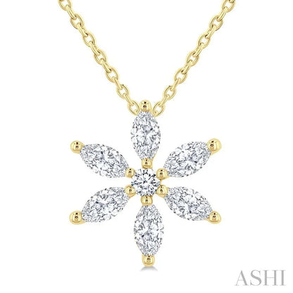 Floral Diamond Fashion Pendant