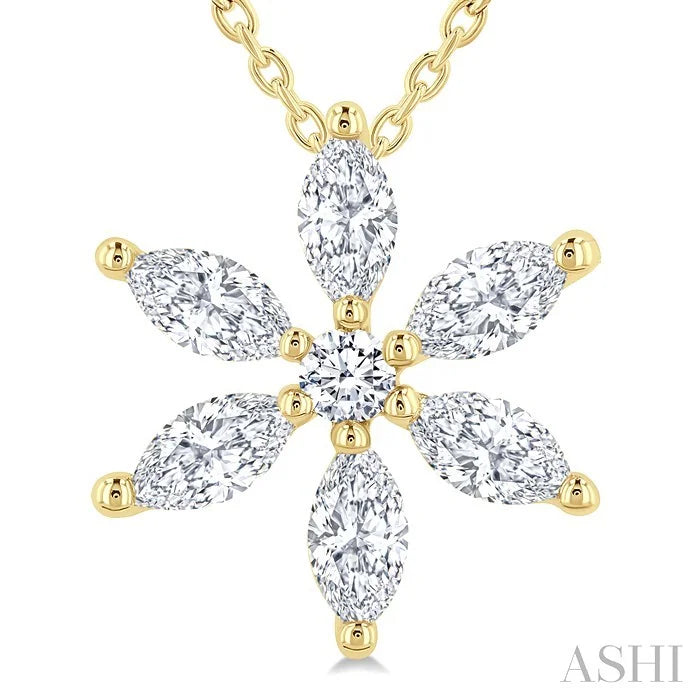 Floral Diamond Fashion Pendant