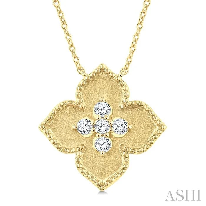 Floral Medallion Diamond Fashion Pendant