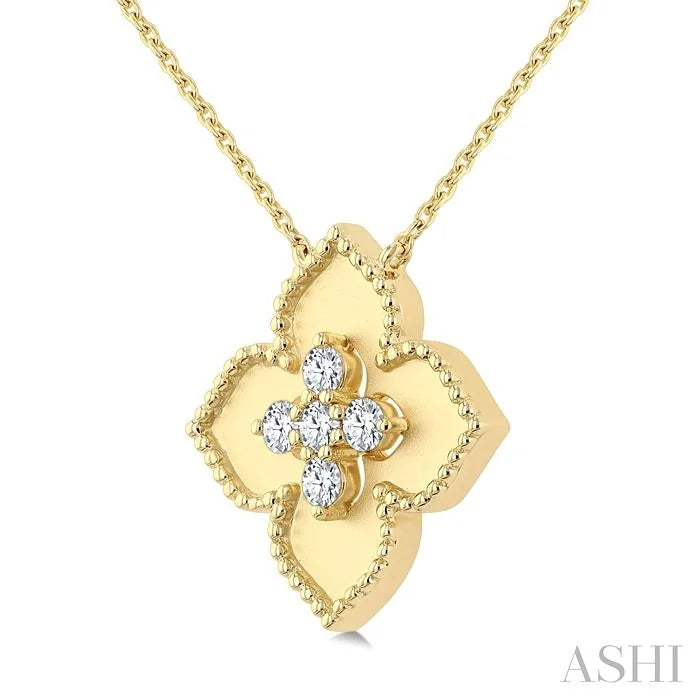 Floral Medallion Diamond Fashion Pendant