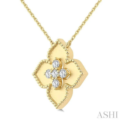 Floral Medallion Diamond Fashion Pendant