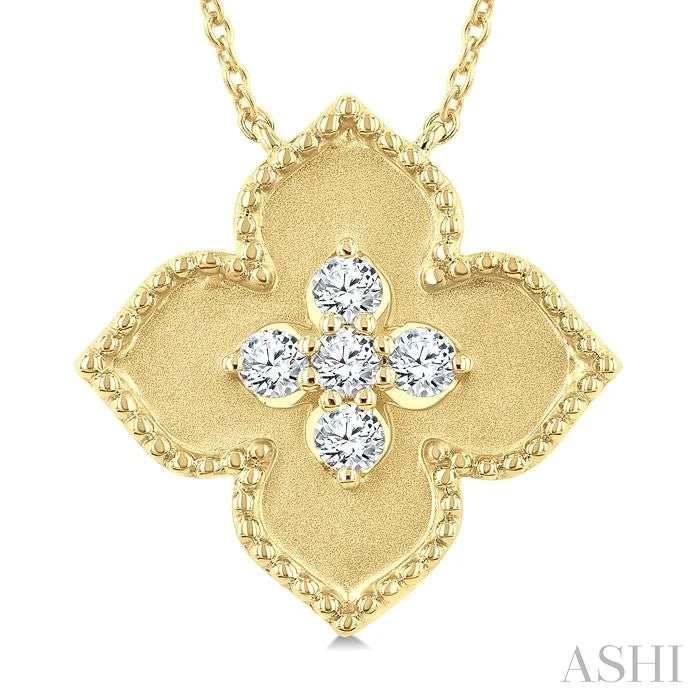 Floral Medallion Diamond Fashion Pendant