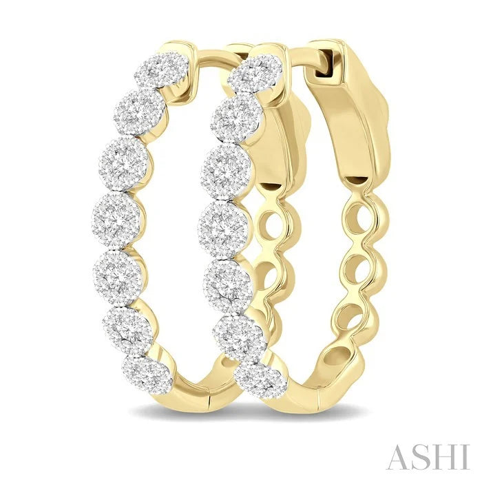 Lovebright Essential Diamond Hoop Earrings