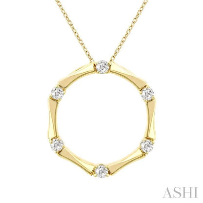 Petite Diamond Fashion Bamboo Pendant
