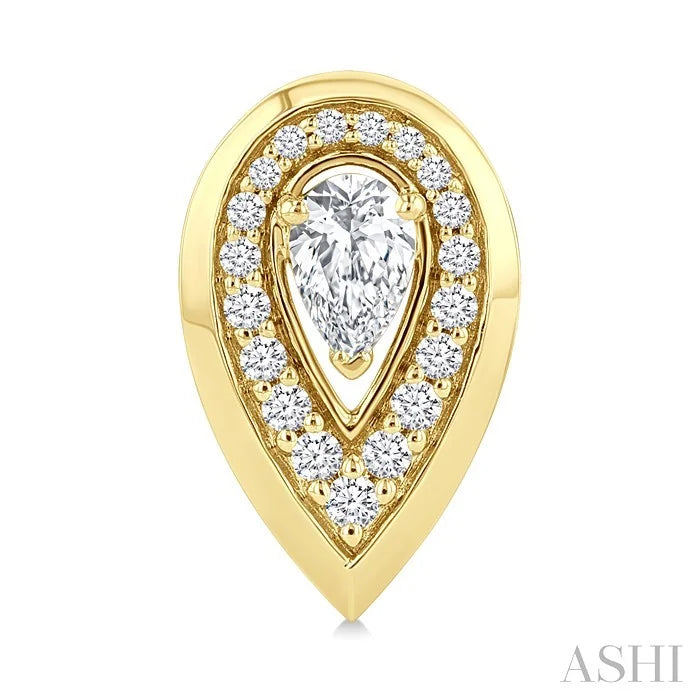 Pear Shape Art Deco Diamond Fashion Earrings