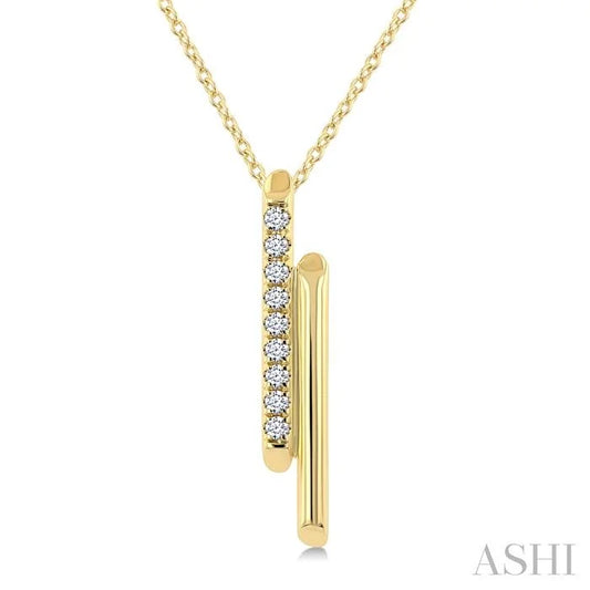 Double Bar Diamond Fashion Pendant