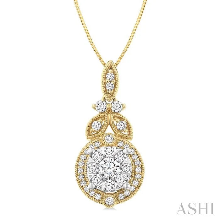 Round Shape Lovebright Diamond Pendant