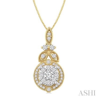 Round Shape Lovebright Diamond Pendant