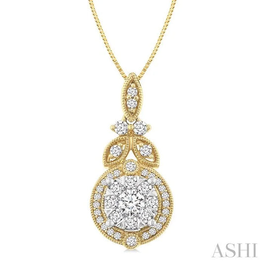 Round Shape Lovebright Diamond Pendant