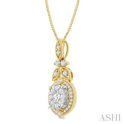 Round Shape Lovebright Diamond Pendant