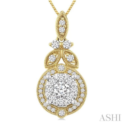 Round Shape Lovebright Diamond Pendant
