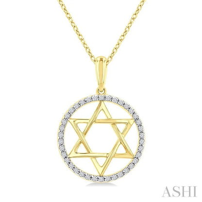 Star Of David Diamond Fashion Pendant