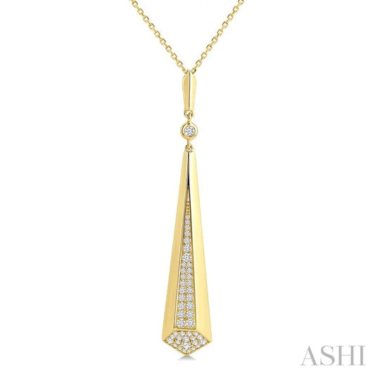Tapered Drop Diamond Fashion Pendant