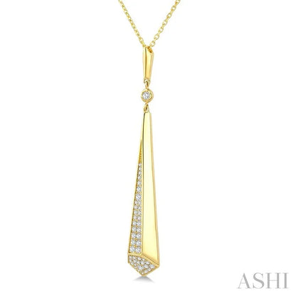Tapered Drop Diamond Fashion Pendant