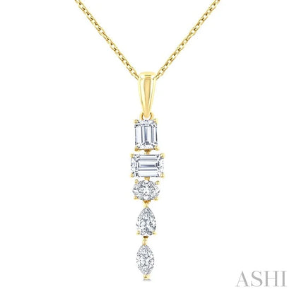 Mixed Shape Diamond Fashion Pendant