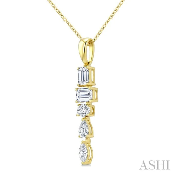 Mixed Shape Diamond Fashion Pendant