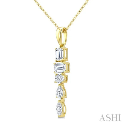 Mixed Shape Diamond Fashion Pendant