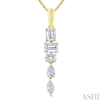 Mixed Shape Diamond Fashion Pendant