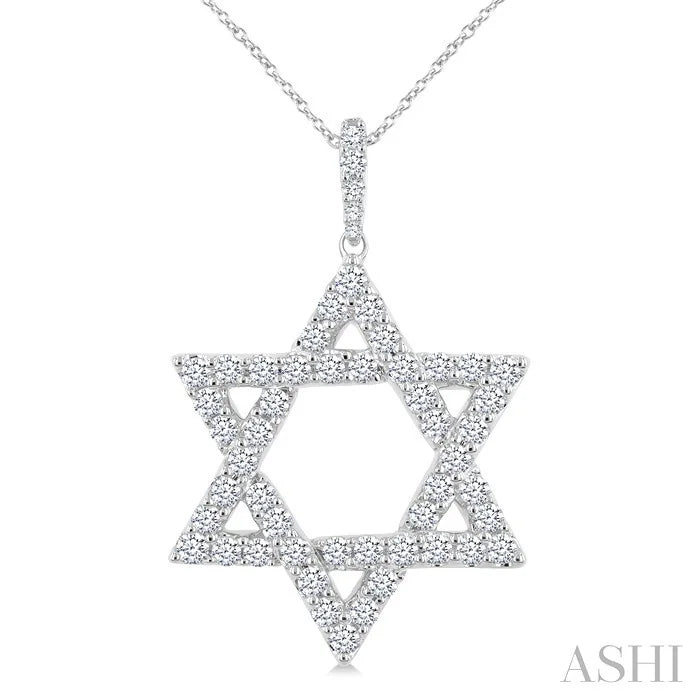 Star Of David Diamond Fashion Pendant