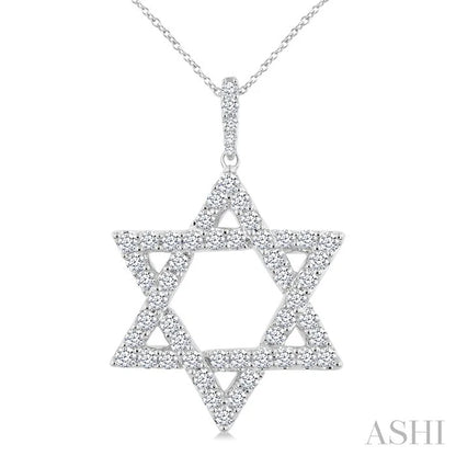 Star Of David Diamond Fashion Pendant