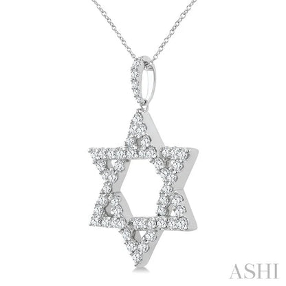 Star Of David Diamond Fashion Pendant