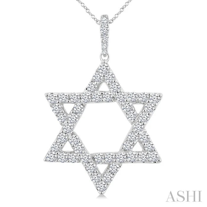 Star Of David Diamond Fashion Pendant