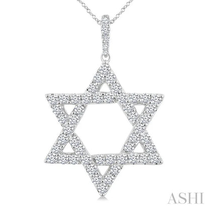 Star Of David Diamond Fashion Pendant