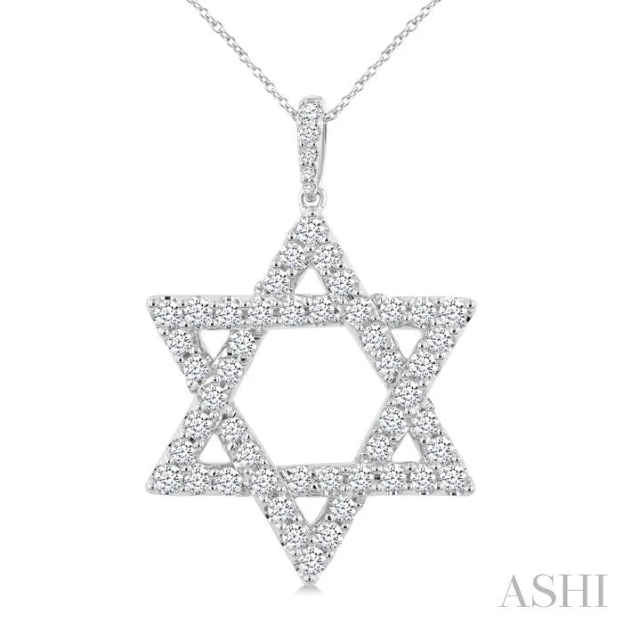 Star Of David Diamond Fashion Pendant