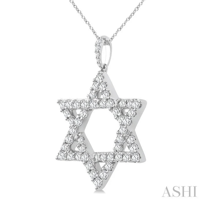 Star Of David Diamond Fashion Pendant