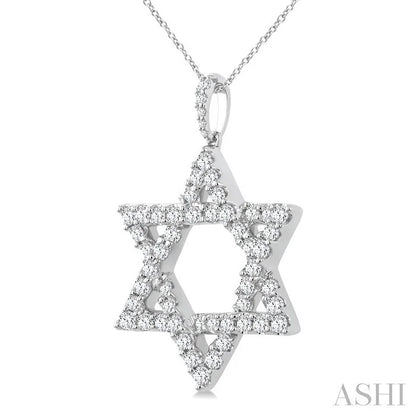 Star Of David Diamond Fashion Pendant