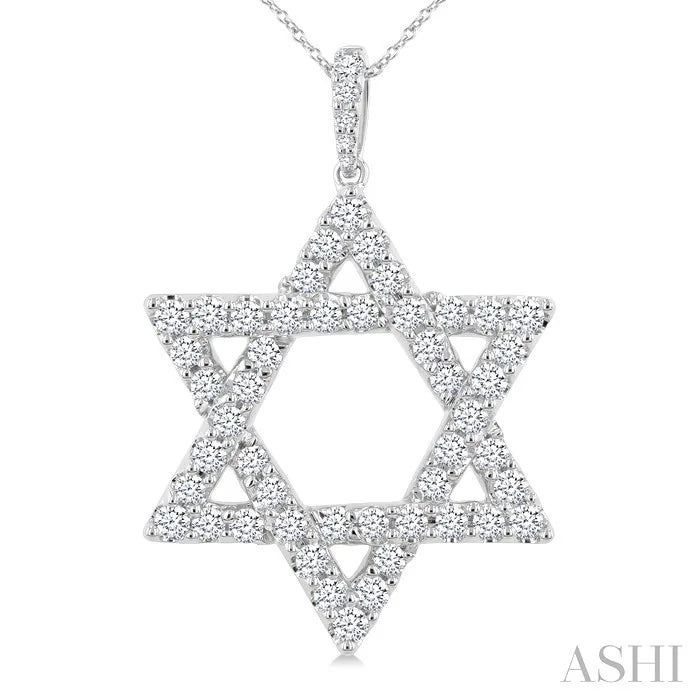 Star Of David Diamond Fashion Pendant