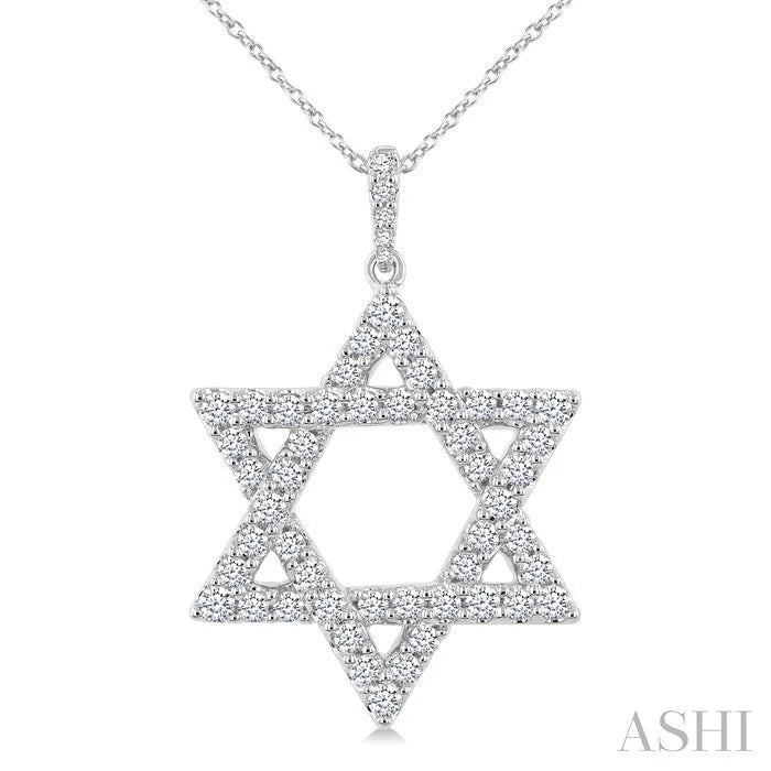 Star Of David Diamond Fashion Pendant