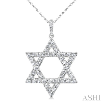 Star Of David Diamond Fashion Pendant